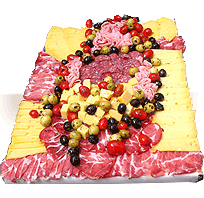 apoyo de recepcion tablas de quesos y fiambre